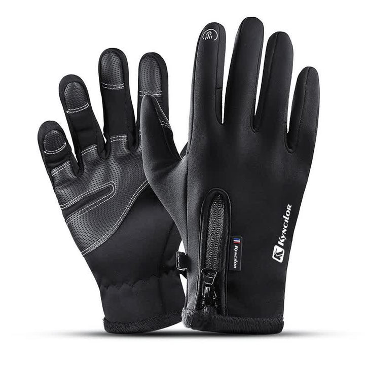 Guantes tácticos con cremallera impermeables para ciclismo al aire libre