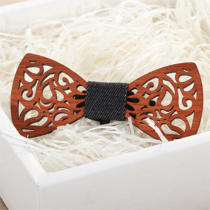 Pajarita de madera divertida y creativa para hombre