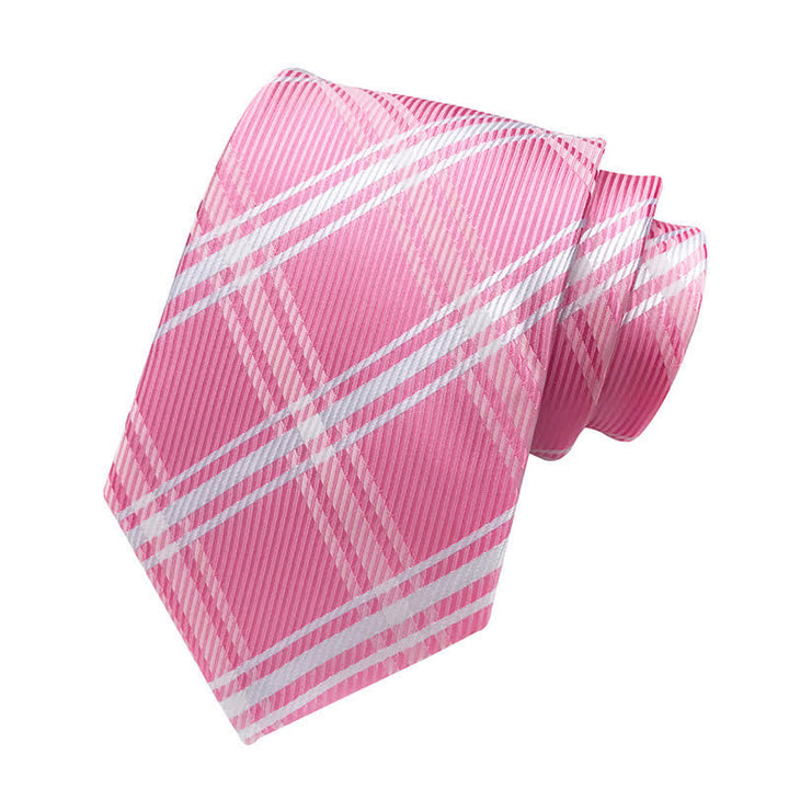 Corbata clasica escocesa a cuadros para hombre 