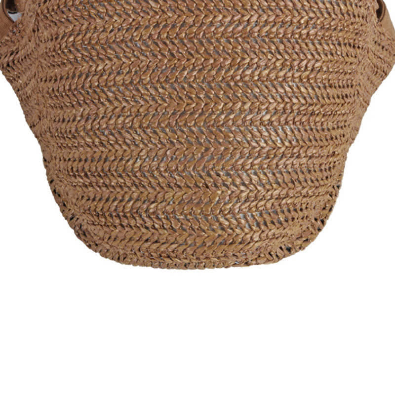 Boina tejida con parasol de verano