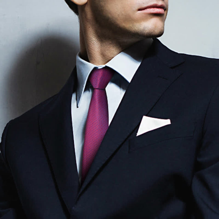 Conjunto de 2 corbatas con degradado rojo violeta noble para hombre