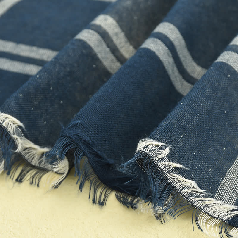 Bufanda informal de cuadros estilo británico para hombre - image 6