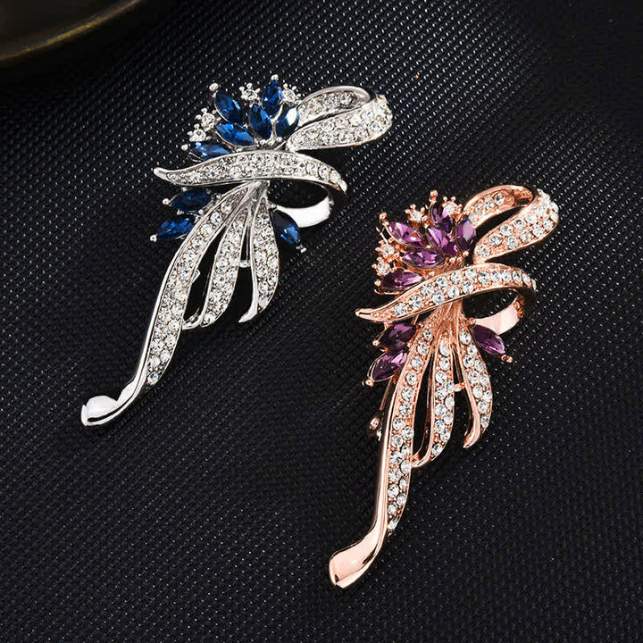 Broche encantador de flor de Bauhinia para mujer