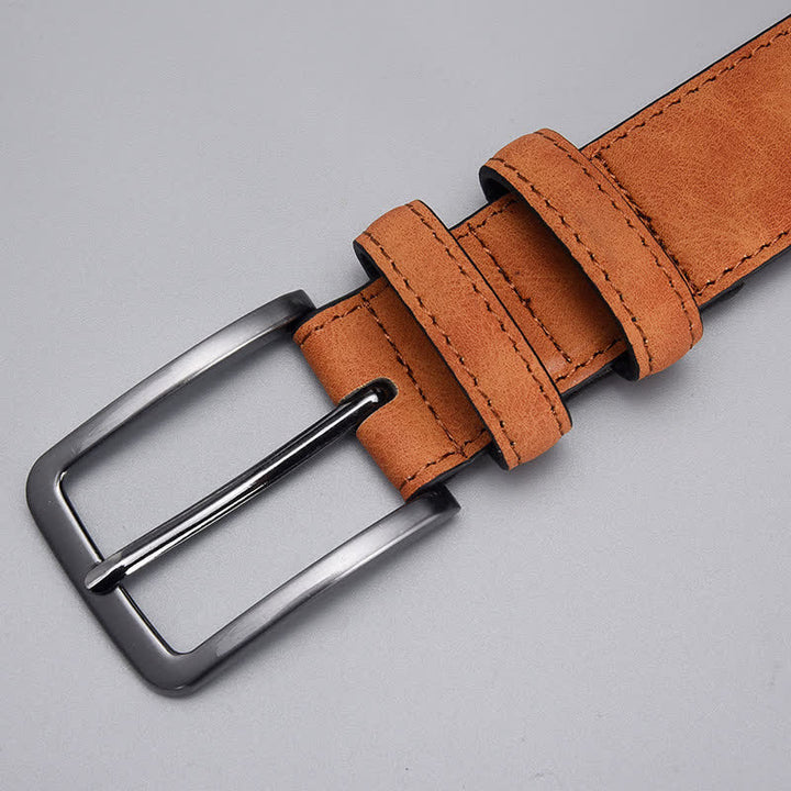 Cinturón de cuero PU mate resistente para hombre