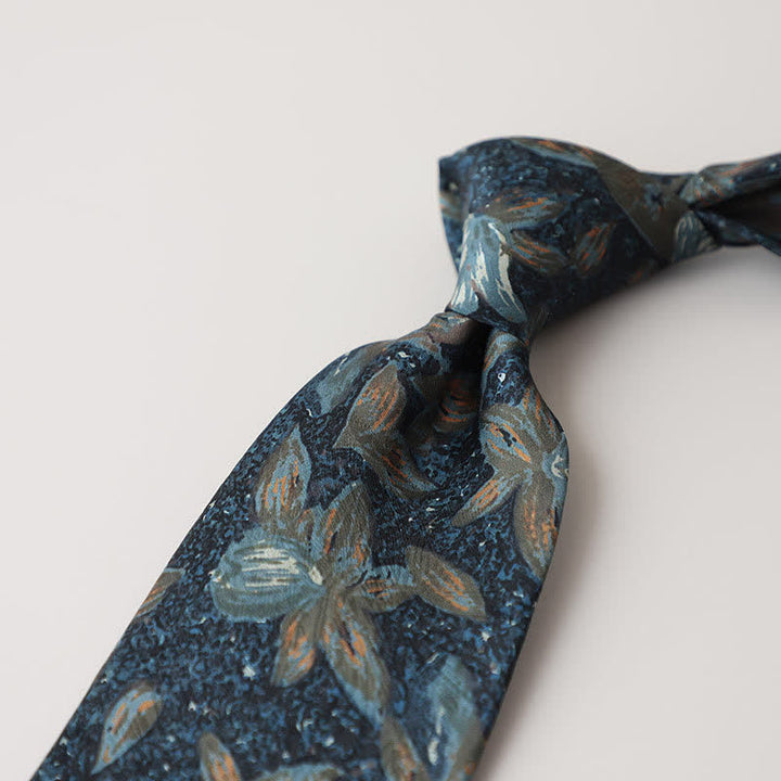 Corbata de hombre con pintura abstracta clásica