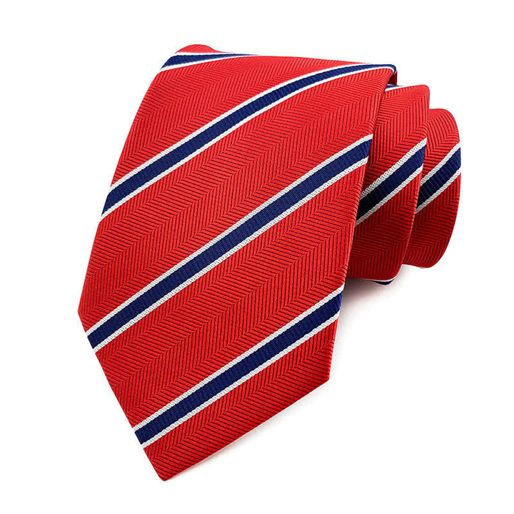 Corbata de rayas urbanas de estilo preppy para hombre