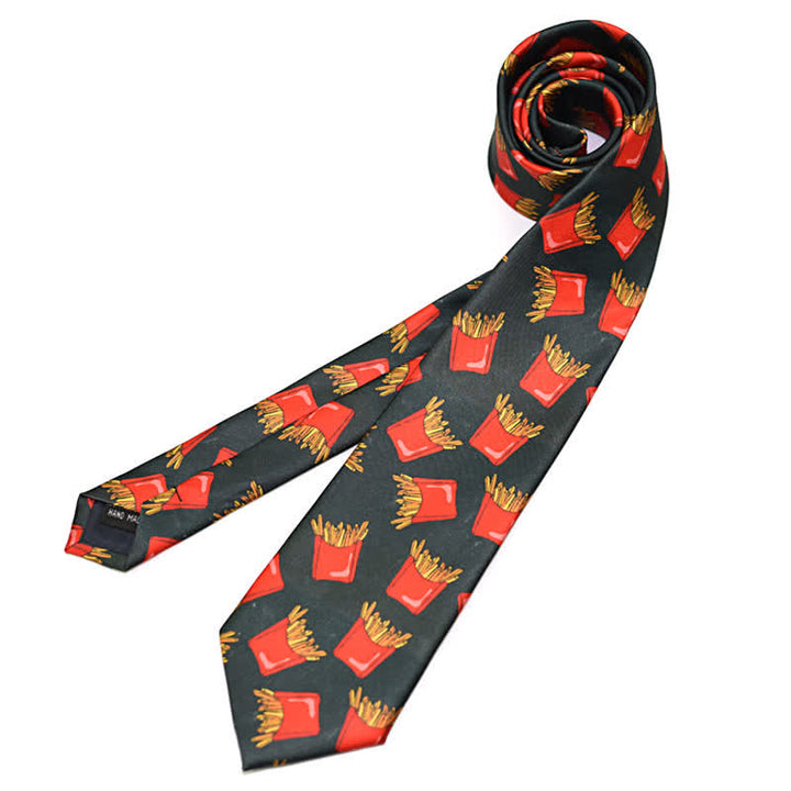 Corbata estampada divertida y creativa para hombre. 