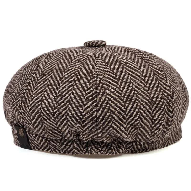 Boina octogonal con diseño de espiga de Peaky Blinders