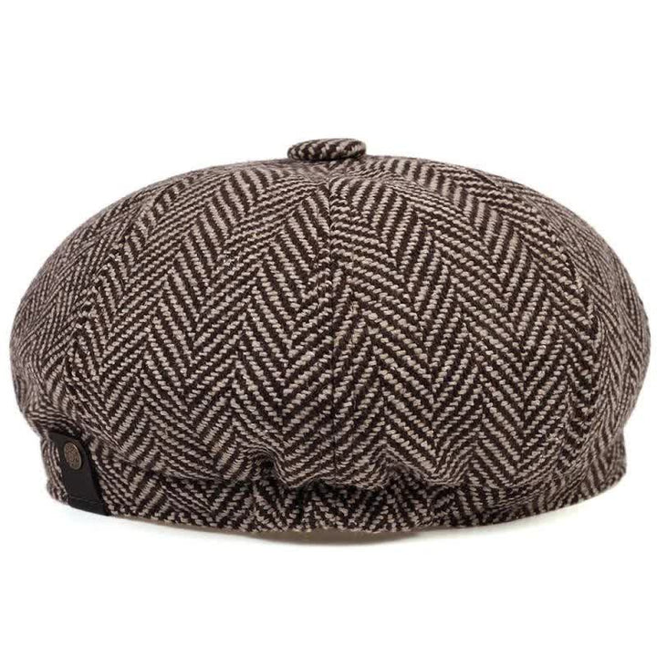 Boina octogonal con diseño de espiga de Peaky Blinders