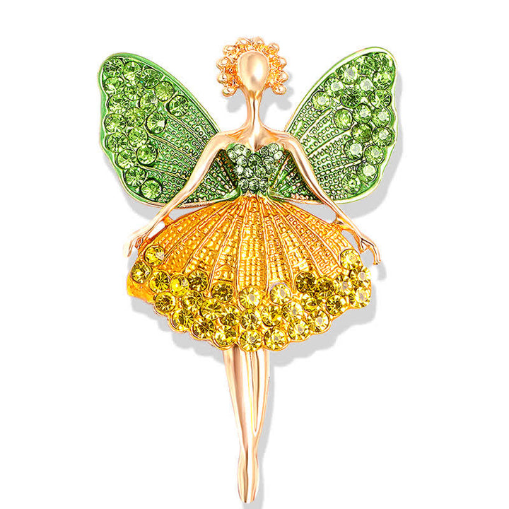 Broche de bailarina para vestido delicado y brillante para mujer