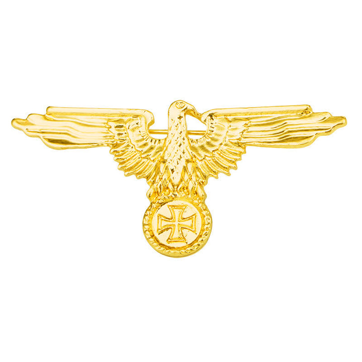 Broche con cruz militar de águila para hombre
