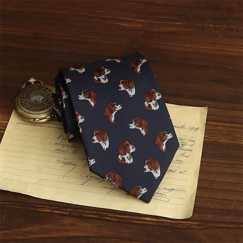 Corbata de hombre con adorables cachorros 