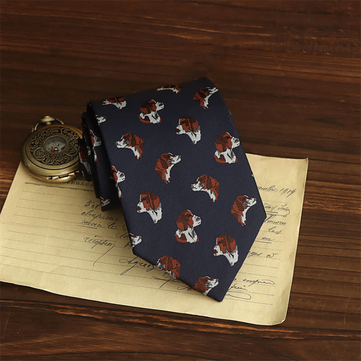 Corbata de hombre con adorables cachorros 