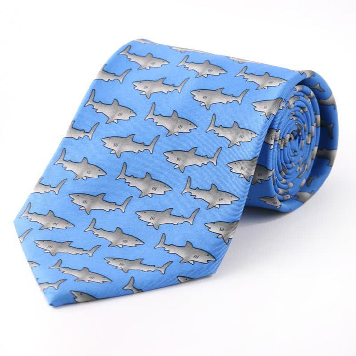 Corbata de estilo campestre con motivos creativos de dibujos animados para hombre
