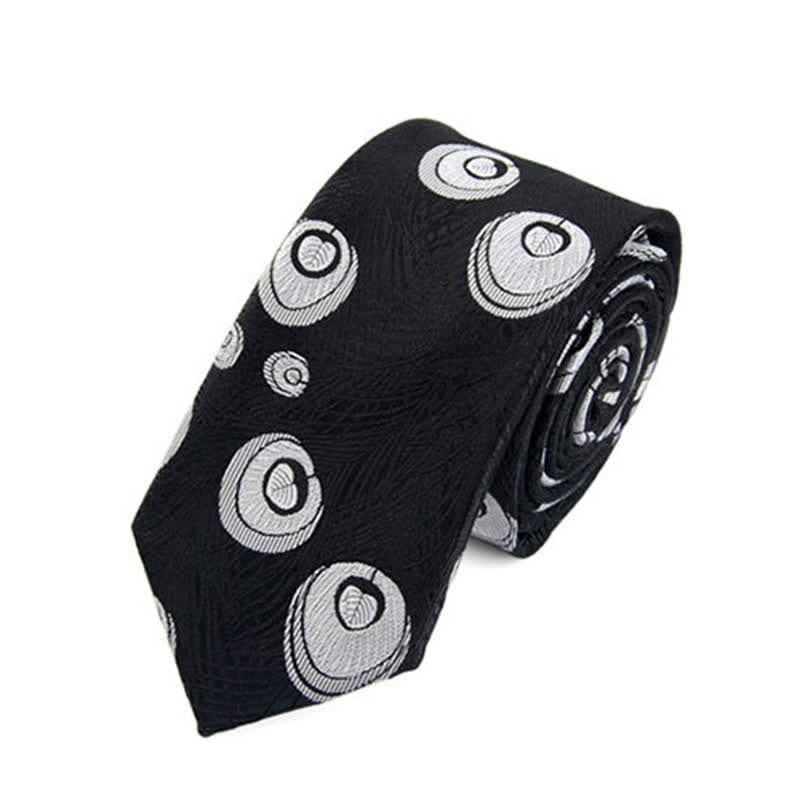 Corbata con estampado de plumas de pavo real para hombre