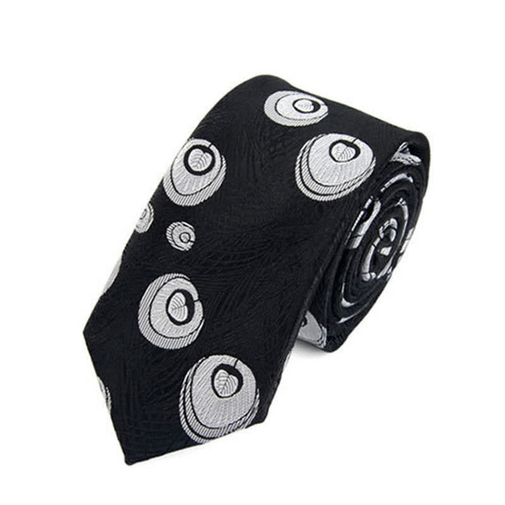 Corbata con estampado de plumas de pavo real para hombre