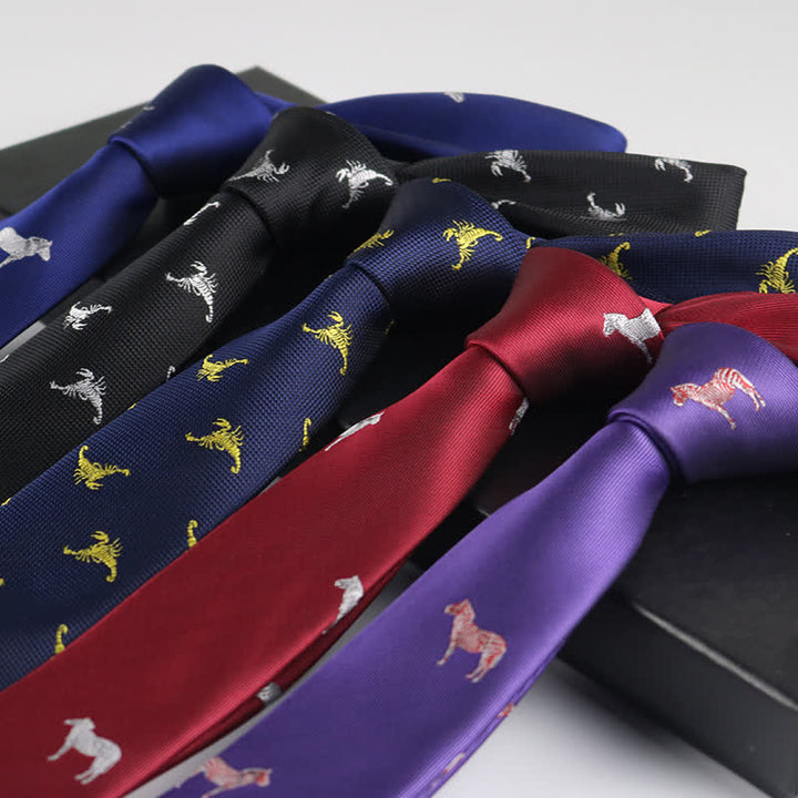 Corbata para hombre con motivos divertidos de animales