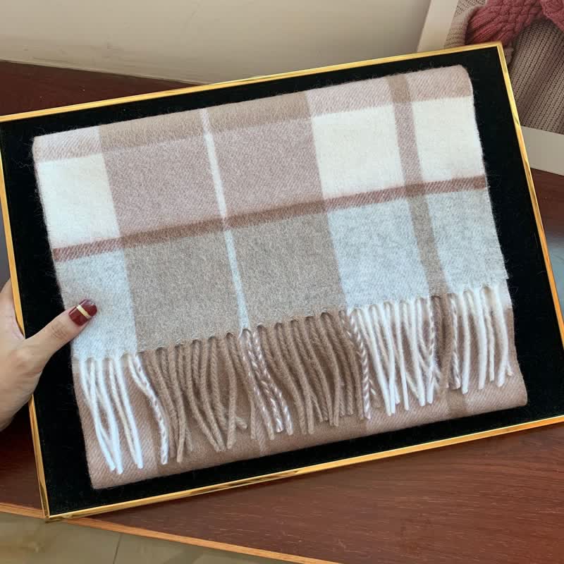 Bufanda unisex de cuadros grandes y cálidos de Lamb Edinburgh - #32 - image 51