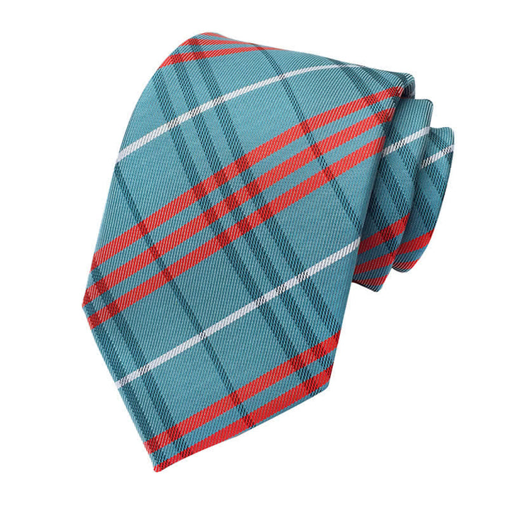 Elegante corbata de cuadros escoceses para hombre