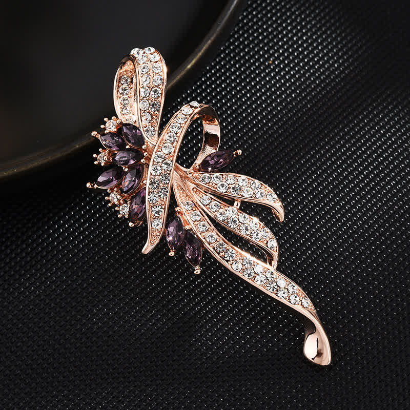 Broche encantador de flor de Bauhinia para mujer