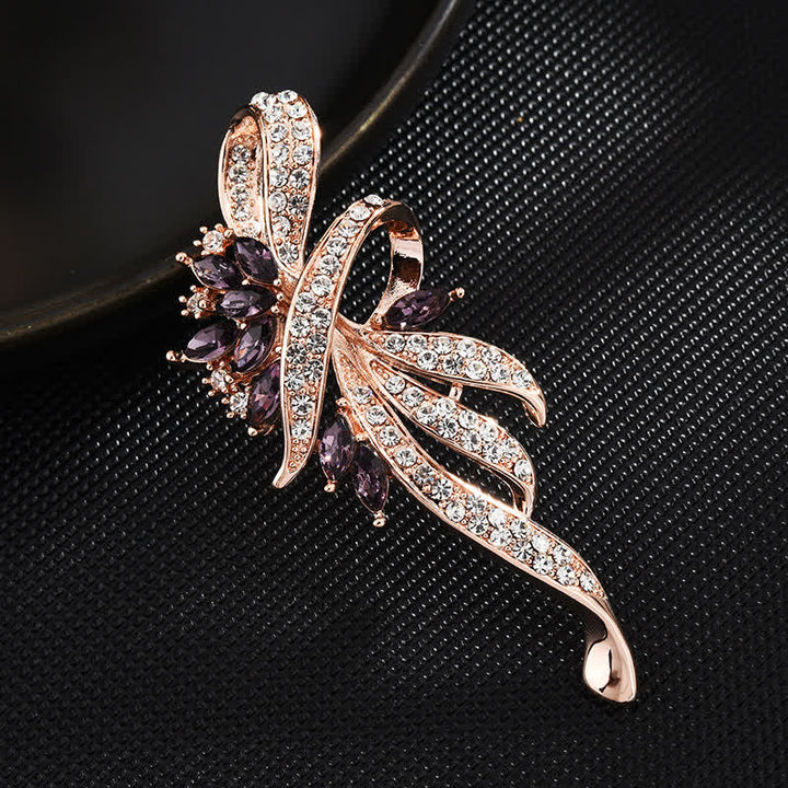 Broche encantador de flor de Bauhinia para mujer