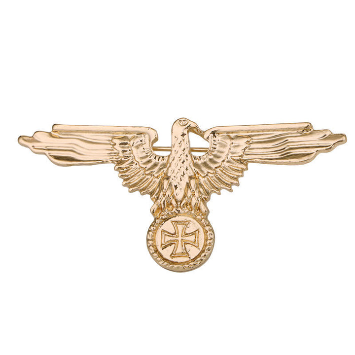 Broche con cruz militar de águila para hombre