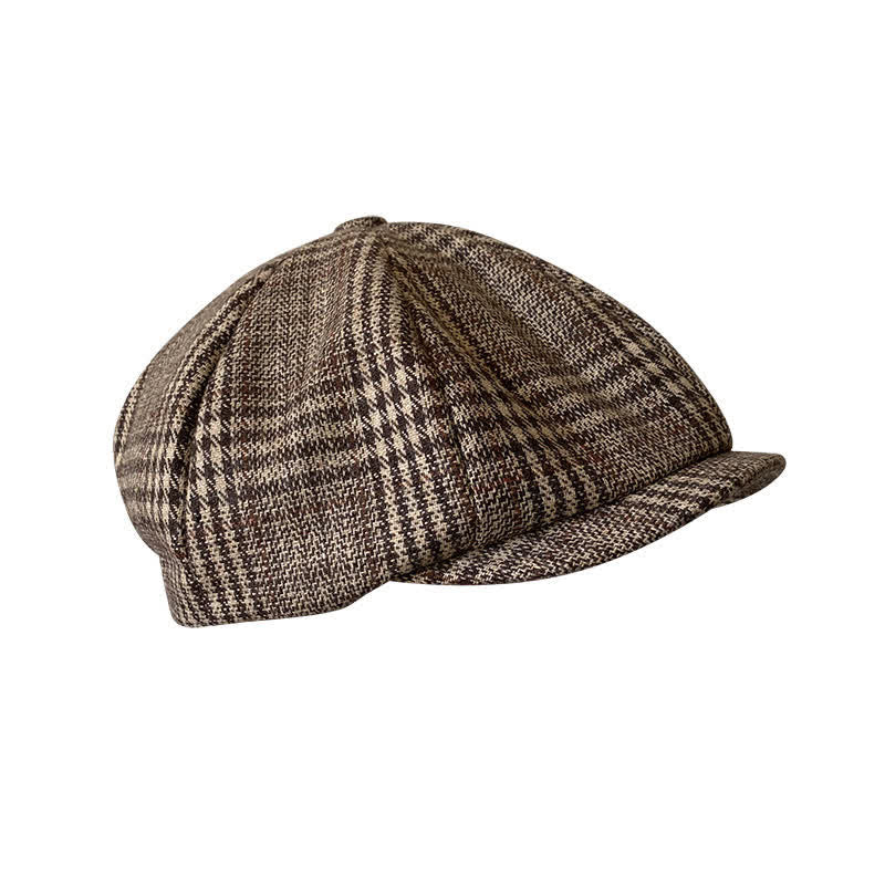 Boina octogonal a cuadros de Ivy Gentlemen