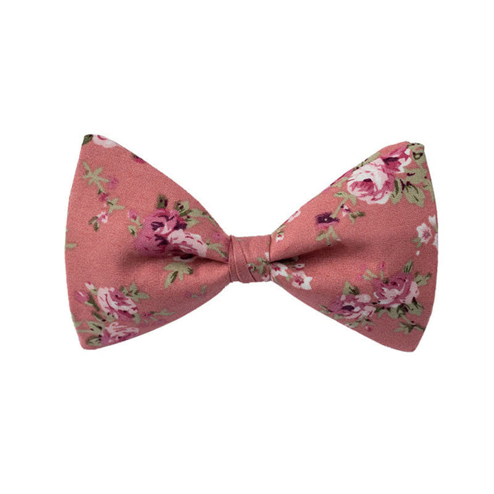 Pajarita de boda con estampado floral para hombre