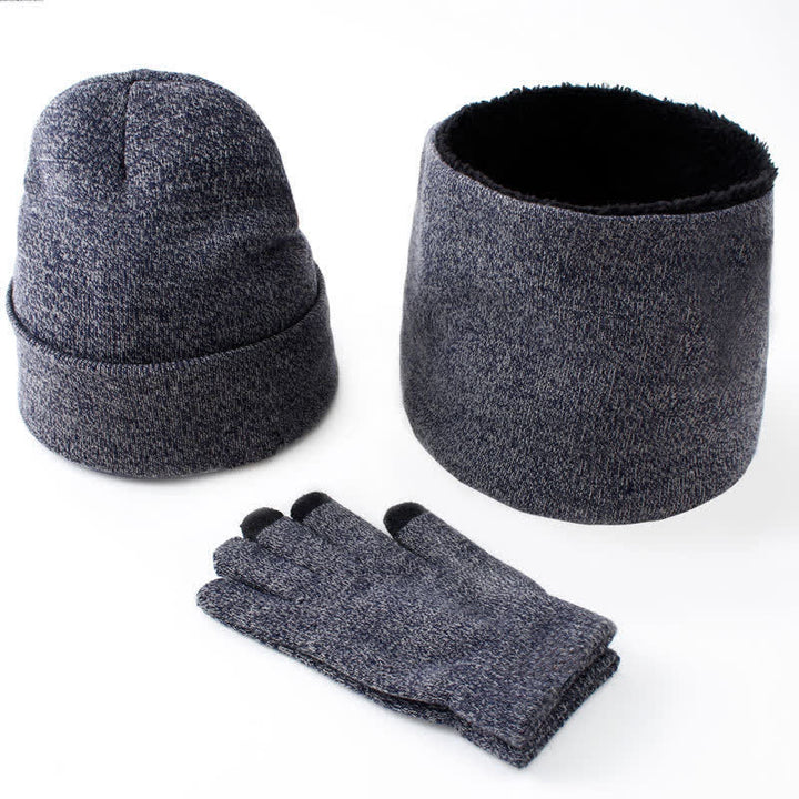Juego de 3 gorros, bufandas y guantes para pantalla táctil