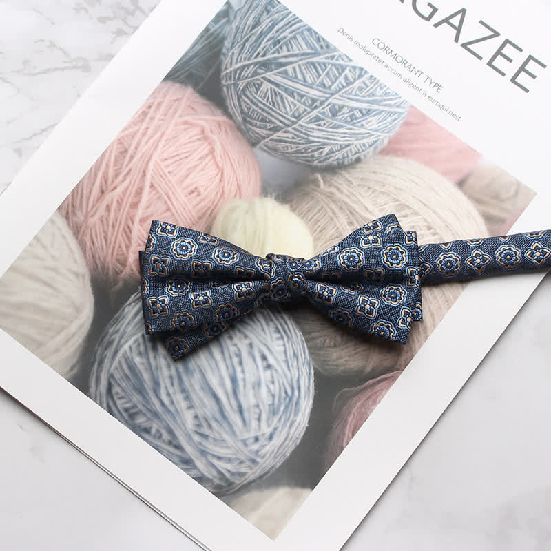 Pajarita de fiesta con estampado floral de varios estilos para hombre