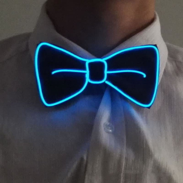 Pajarita luminosa con luz LED para hombre