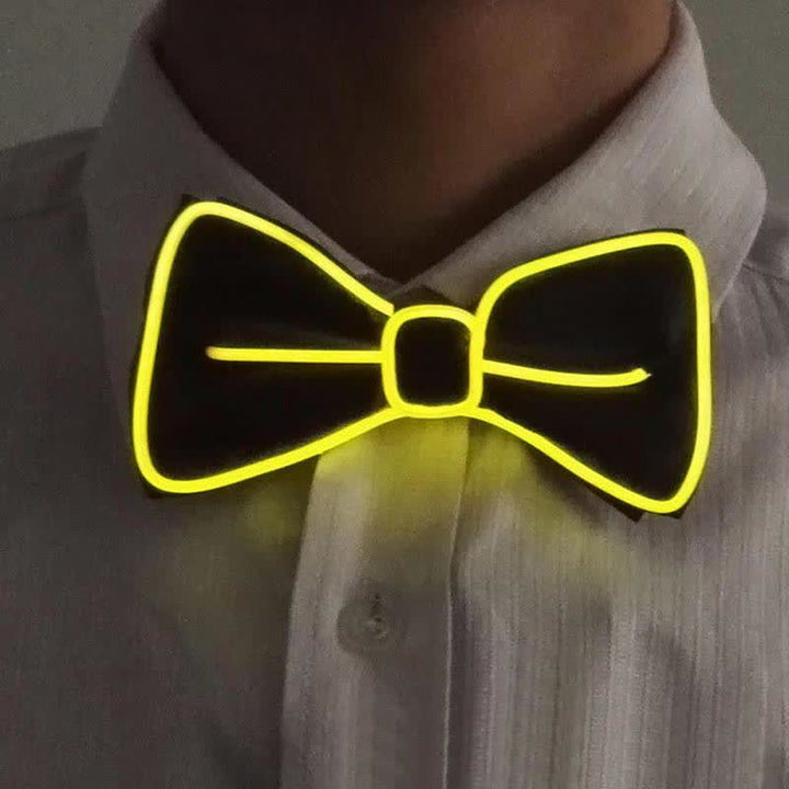 Pajarita luminosa con luz LED para hombre