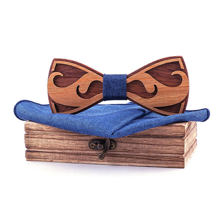 Juego de 2 pajaritas de madera para tallar barbas de hombre