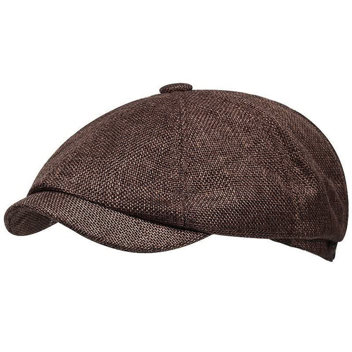 Gorra tipo boina octogonal con diseño de vendedor de periódicos y plana para ocio