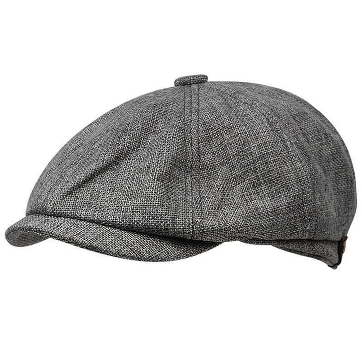 Gorra de boina de vendedor de periódicos octogonal simple y fresca