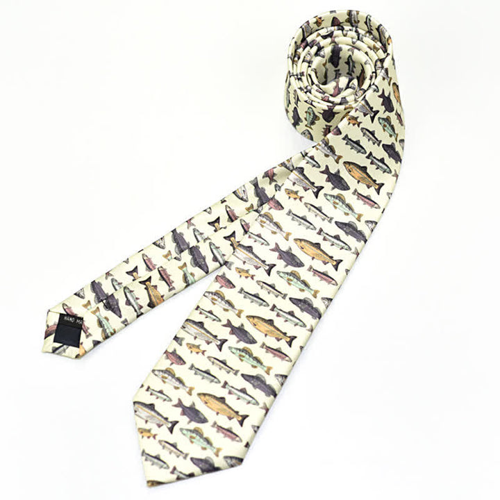 Corbata estampada divertida y creativa para hombre. 