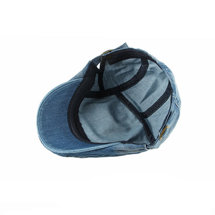 Gorra de boina tipo casqueta de mezclilla vaquera simple