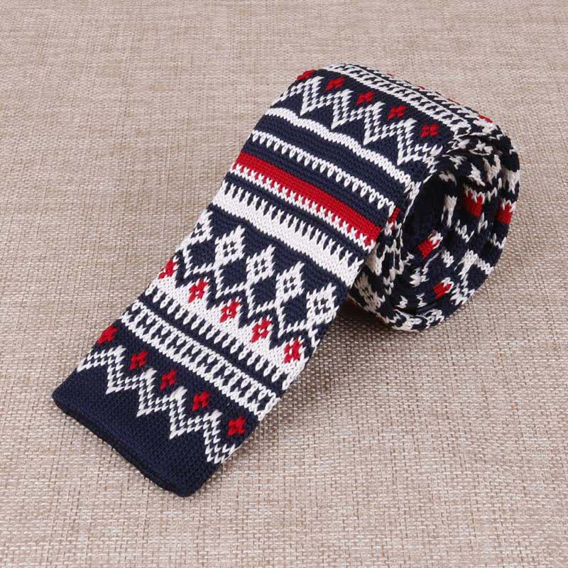 Corbata de punto fino exótica para hombre