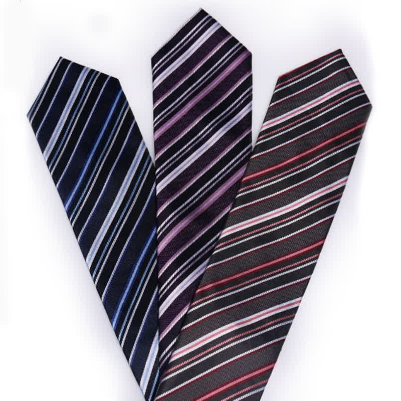Corbata de rayas de negocios de la Academia para hombres