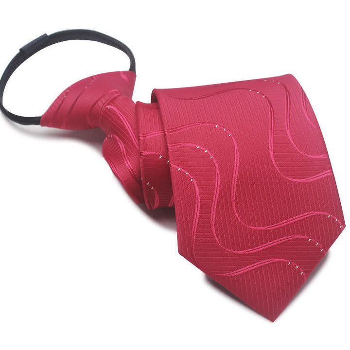 Corbata con cremallera moderna para hombre Corbata de hombre de negocios