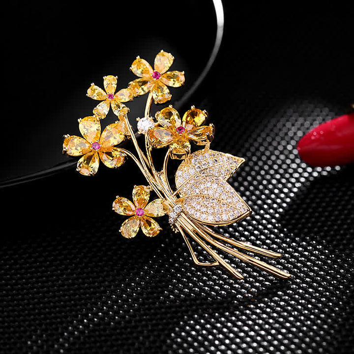 Broche de ramo con temperamento para mujer