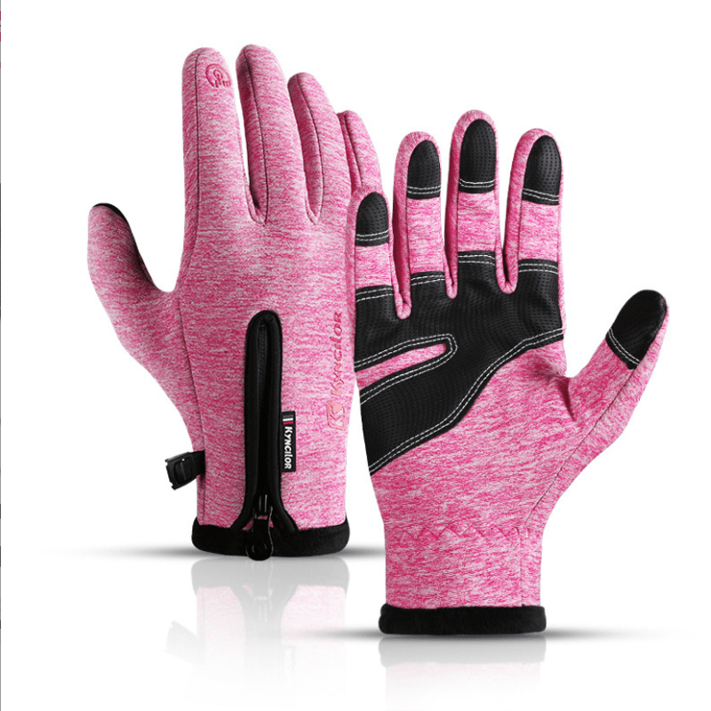 Guantes tácticos con cremallera impermeables para ciclismo al aire libre
