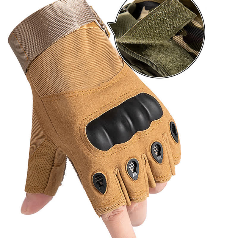 Guantes tácticos antideslizantes con protección para los dedos