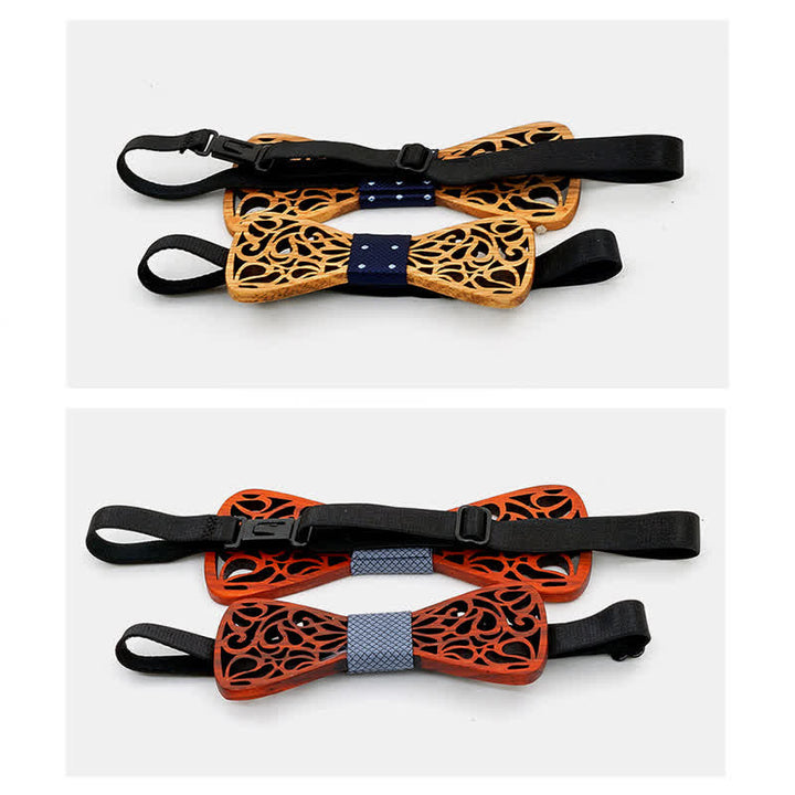 2 pajaritas de madera huecas para padres e hijos para hombres