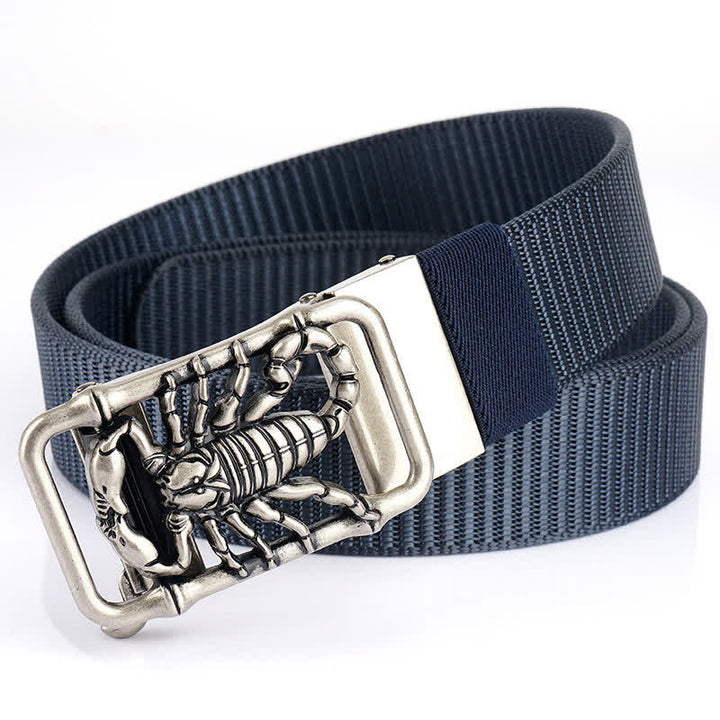 Cinturón de nailon sencillo King Scorpion para hombre