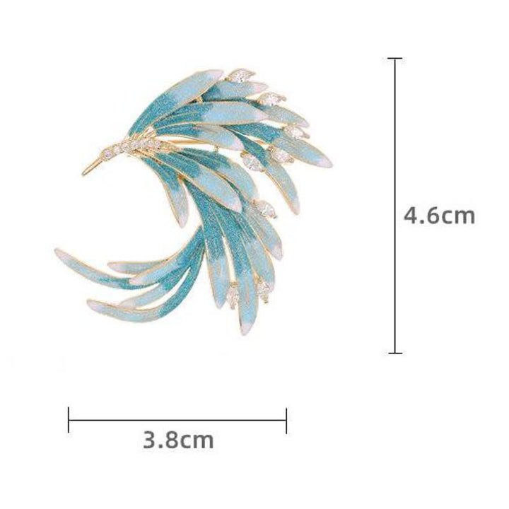 Broche de color degradado Phoenix Palace para mujer
