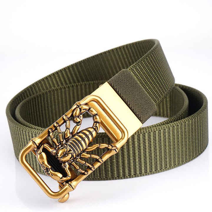 Cinturón de nailon sencillo King Scorpion para hombre