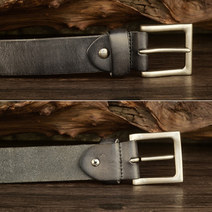 Cinturón de cuero con tachuelas de heavy metal punk para hombre
