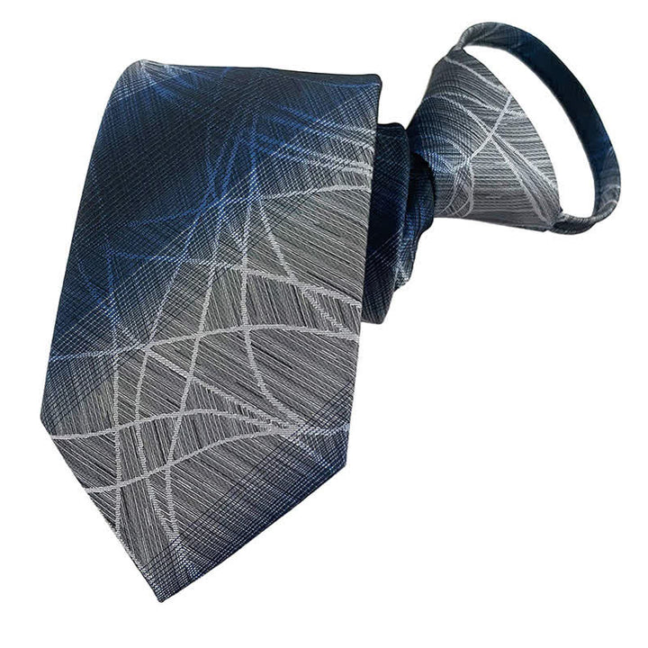 Corbata con cremallera azul grisácea para hombre Horizon