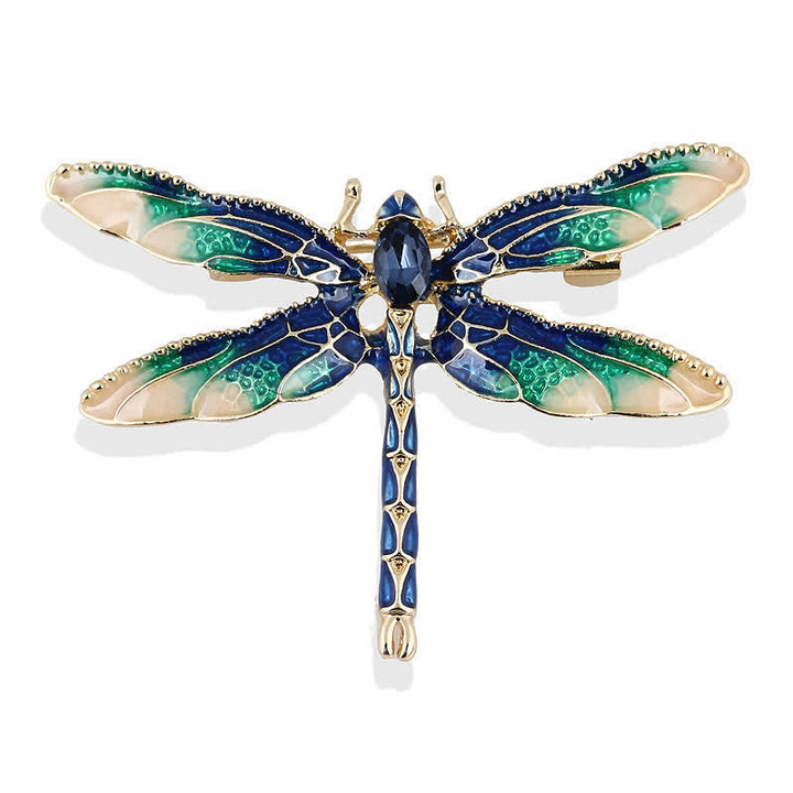 Broche de libélula esmaltado muy bonito para mujer